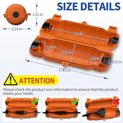 3 Pack Outdoor Extension Cord Safety Cover - Image 2