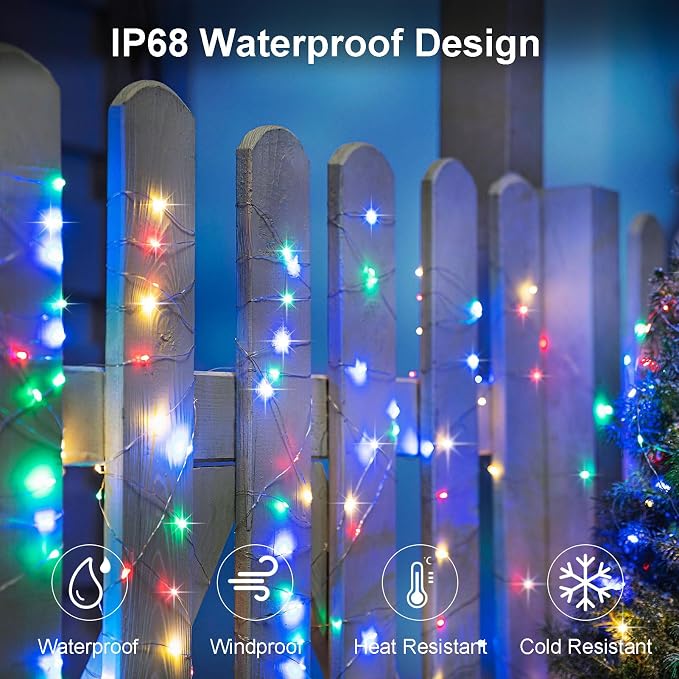 4 Pack Solar Fairy Lights 131.2Ft 400 LED, Twinkle Lights - Image 5