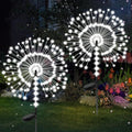 2 Pack 250LED Solar Garden Lights Outdoor, Dual Lighting Modes Firework Lights by Lanthium
