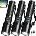 3 Pack Rechargeable Flashlights High Lumens, 000 Lumens Super Bright LED by LBEFLASHLIGHT