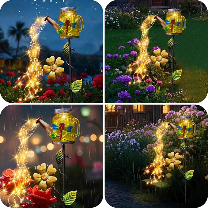 SRNPMIU Solar Watering Can Light, Yard Outdoor Decor Lights, IP65 Waterproof - Image 5