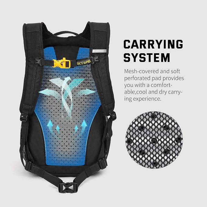 SKYSPER Small Hiking Backpack, 20L Lightweight Travel Backpacks Hiking Daypack - Image 2