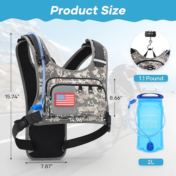 Maelstrom Running Vest, Detachable Hydration Backpack - Image 4
