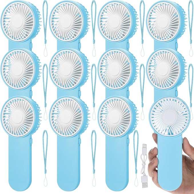 Sumind 12 Pcs Small Personal Portable Fan Mini Handheld Bulk 1 Speed Electric by Sumind