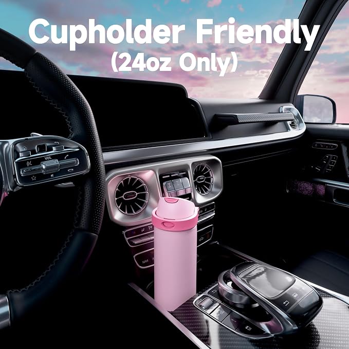 24 oz Insulated Water Bottle for Women: Meoky Stainless Steel Water Bottle - Image 8
