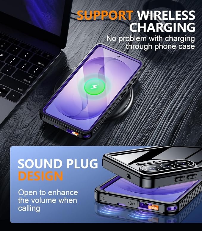 Temdan Designed for Samsung Galaxy S26 Ultra Case Waterproof, Built-in Lens & - Image 6
