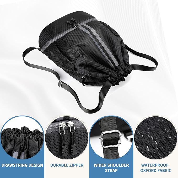 JELUTAR Drawstring Backpack Gym Bag - Image 8