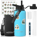 32oz Insulated Water Bottle, BPA Free&Leak Proof, Stainless Steel Water Flask by Watersy