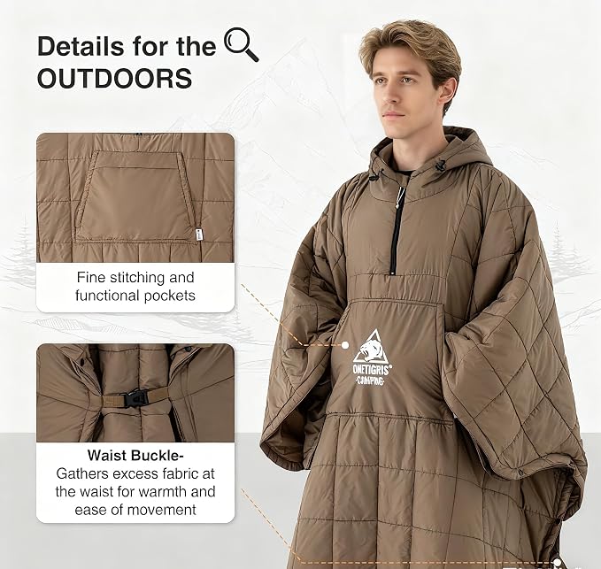 ONETIGRIS Camping Blanket Poncho - Image 7
