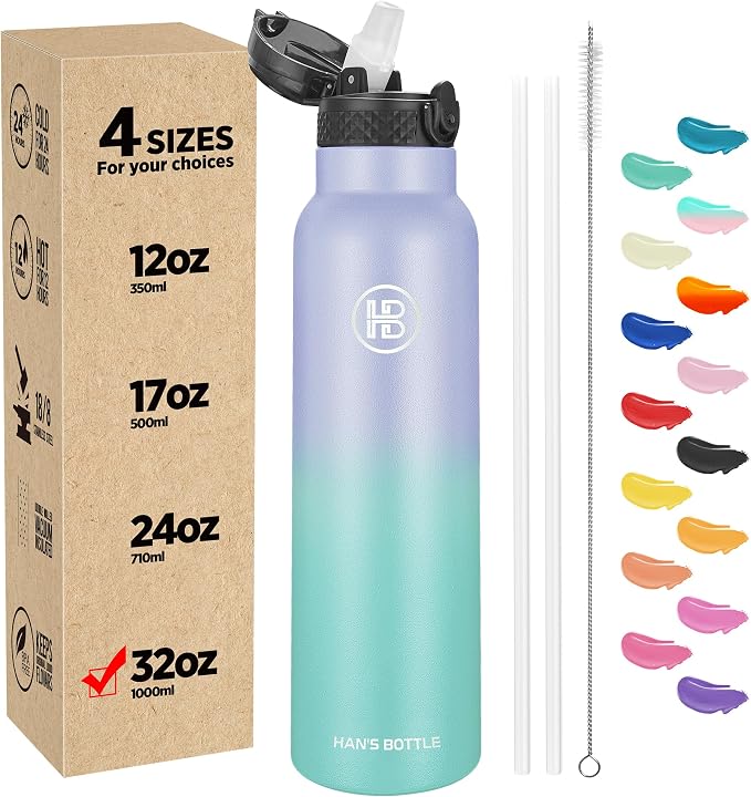 Han's Bottle Sports Water Bottle - 32 Oz by han%27s+bottle