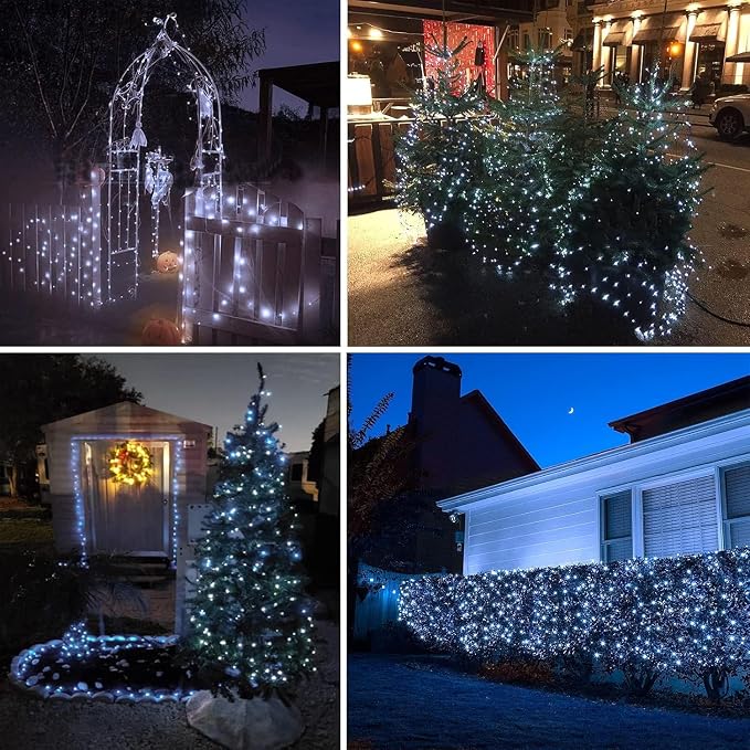 Extra-Long Solar String Lights for Outside, 4 Pack 400LED Solar Fairy Lights - Image 7