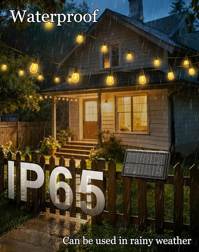 148ft-Solar-Powered-Lights-Outdoor-Waterproof-String - Image 2