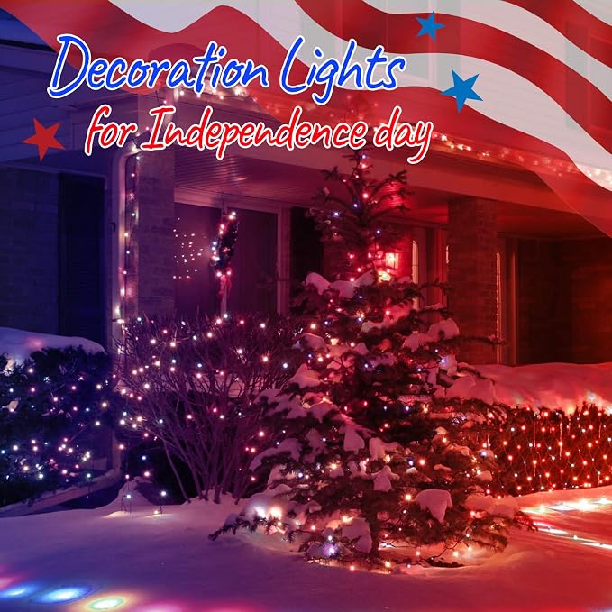 4th of July Decoration Patriotic Mini Lights - Image 8