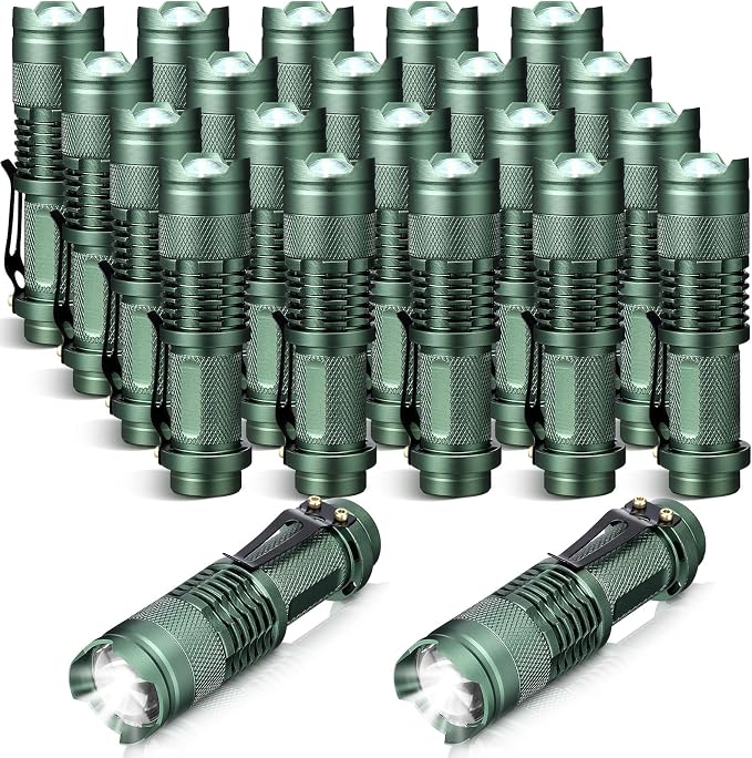 Fumete 20 Pieces LED Flashlight Mini 3 Mode Tactical Torch Small Water by Fumete