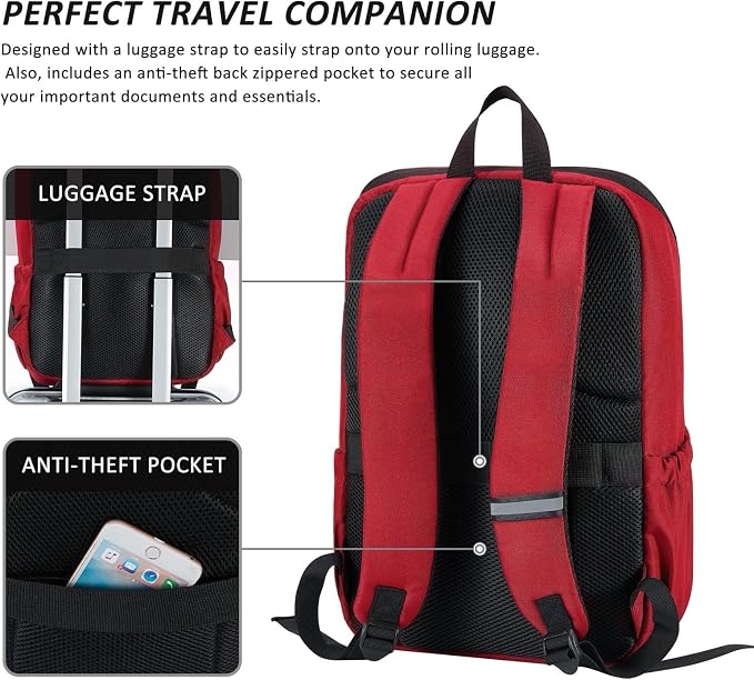 MAXTOP Deep Storage Laptop Backpack Business Anti-theft Backpacks College - Image 3
