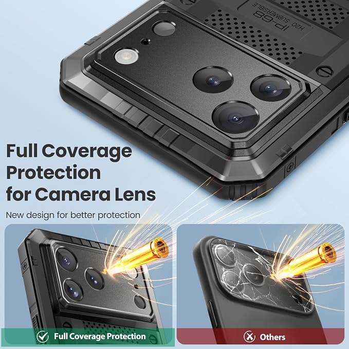 Mitywah Waterproof Case for iPhone 17 Pro, Rugged Metal Case - Image 6