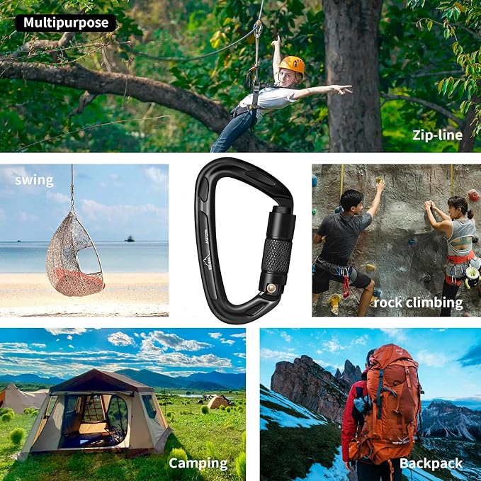 BEIFENG 25KN Auto Locking Carabiner - Image 7