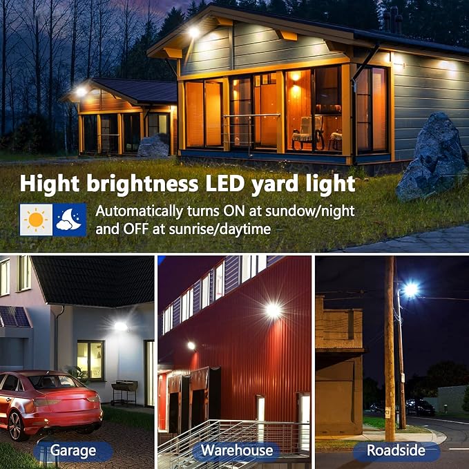 Karjoefar LED Barn Light, Dusk to Dawn Outdoor Lighting - Image 7