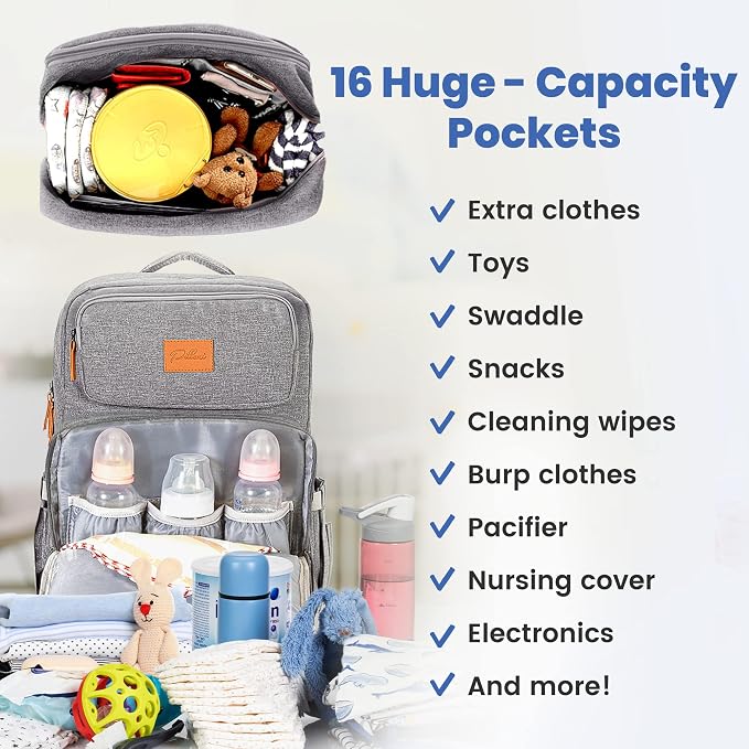 PILLANI Baby Diaper Bag Backpack - Image 2