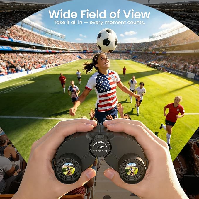Aurosports Compact Binoculars for Adults and Kids - Image 3