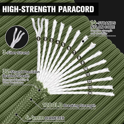 1200lb Paracord Rope - Image 2