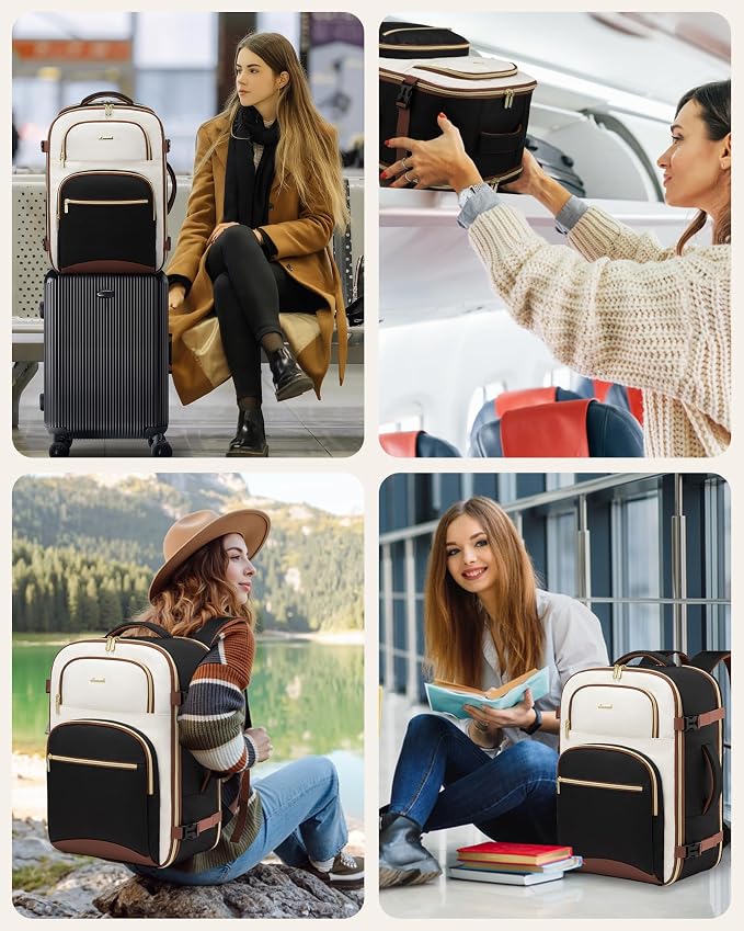 LOVEVOOK Travel Backpack for Women, 40L Airline Approved Carry On Backpack - Image 7