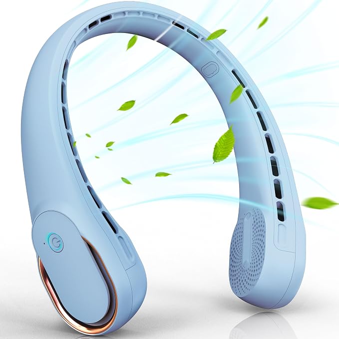 FrSara Neck Fan, Portable Fan Strong Wind, Upgraded 4000mAh, Upgraded Air Volume by FrSara
