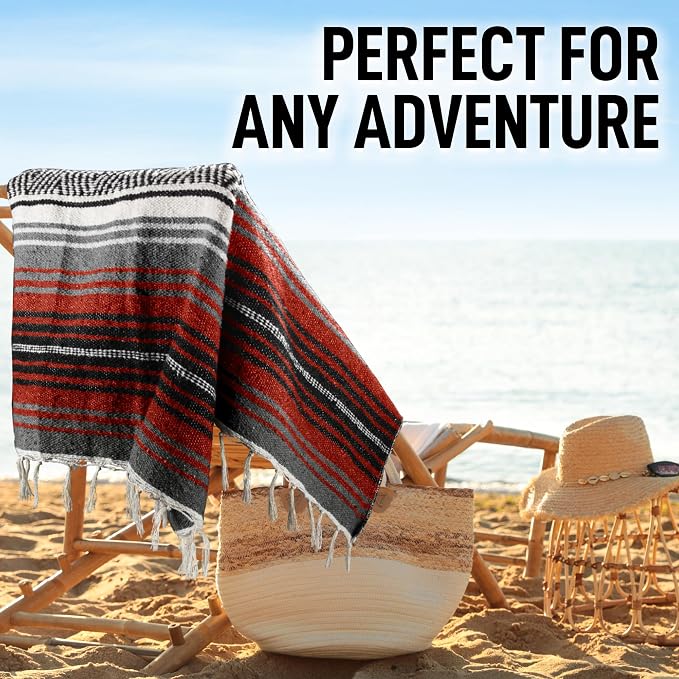 Hydration Nation Authentic Extra Large Mexican Blanket - Image 7