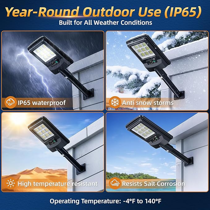 Solar Street Light Outdoor, 11-Inch Solar Powered Street Light - Image 9