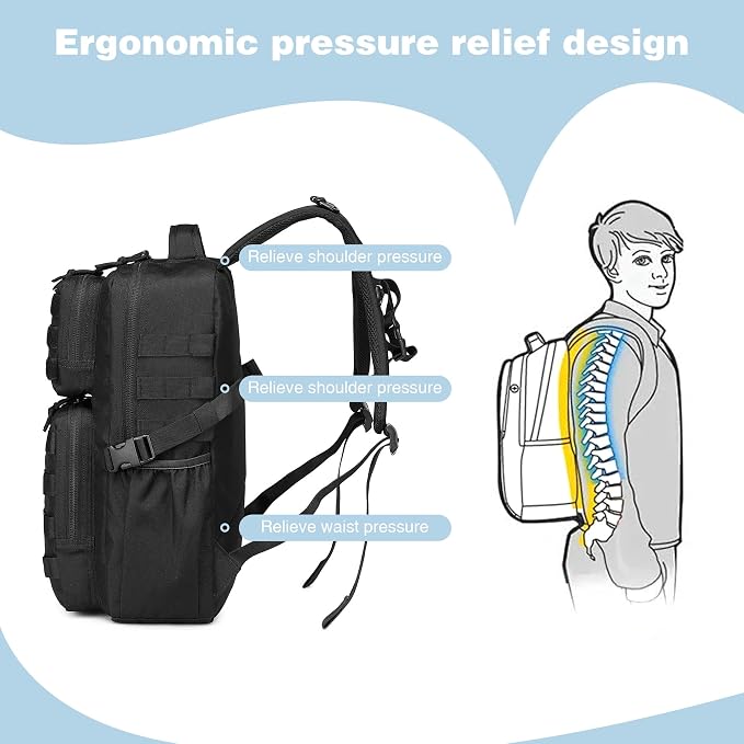 Wotony Military Tactical Backpack - Image 5