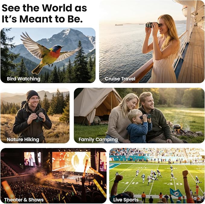 Aurosports Compact Binoculars for Adults and Kids - Image 7