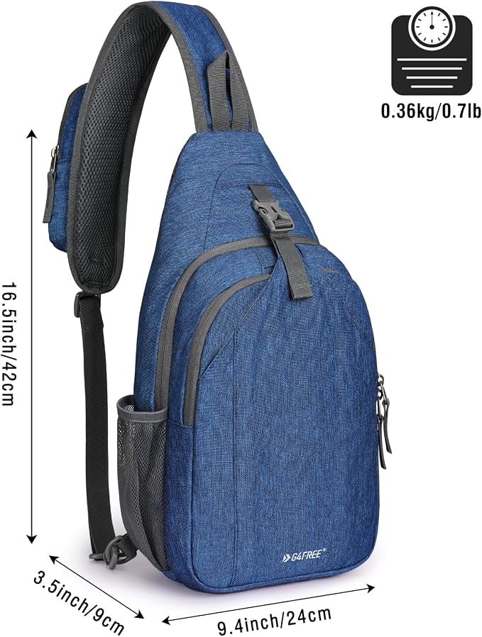 G4Free Sling Bag RFID Blocking Sling Backpack Crossbody Chest Bag Daypack - Image 3