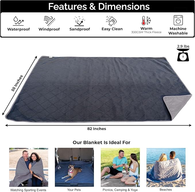 BRAWNTIDE Large Outdoor Waterproof Blanket - Image 2