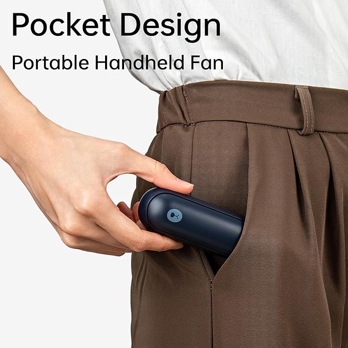 JISULIFE Portable Handheld Fan, Mini Personal 3-In-1 - Image 2