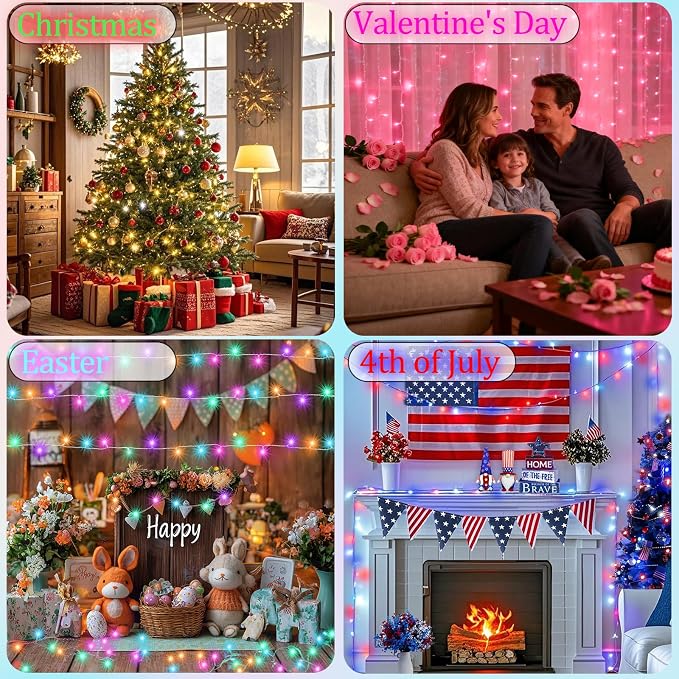 Pooqla Color Changing Christmas String Lights - Image 2