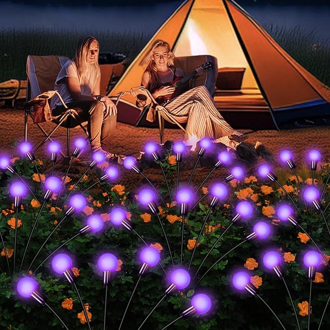 NBQQ Solar Garden Lights Outdoor, Waterproof Solar Powered Lights - Image 2