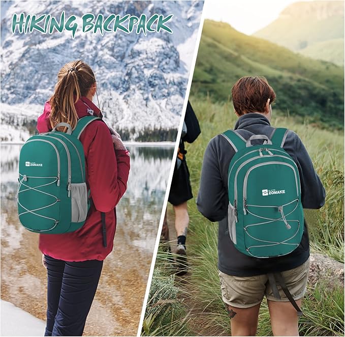 ZOMAKE Lightweight Packable Backpack 28L, Foldable Backpacks Water Resistant - Image 7