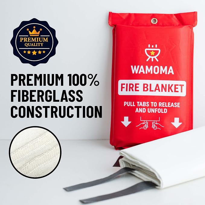 Fire Suppression Blanket with Hooks - Image 3
