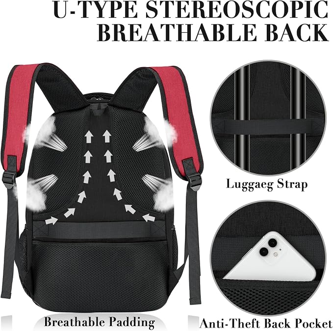 BIKROD Travel Laptop Backpack for Woman and Men, School Backpack for Teens - Image 4