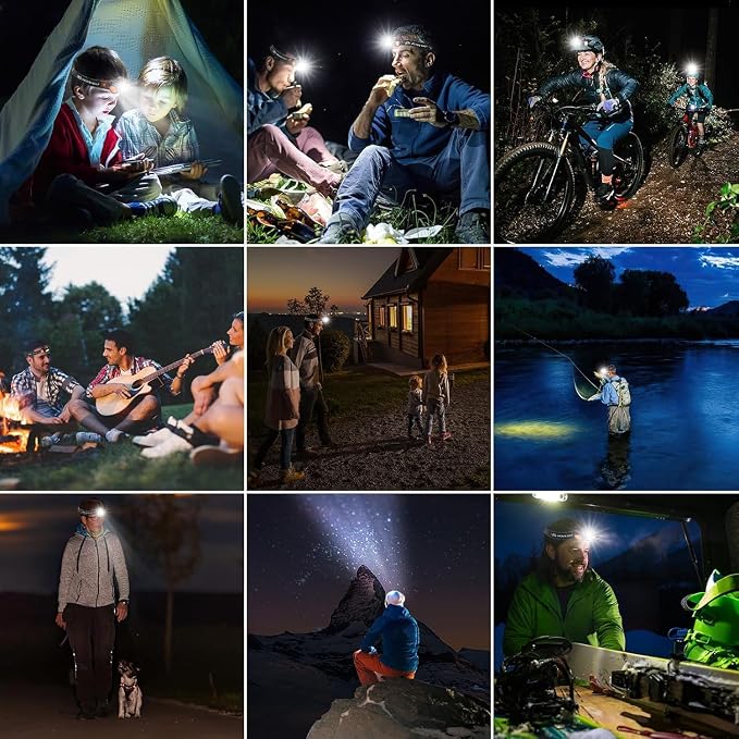 Headlamp Rechargeable, Super Bright LED Head Lamp, Waterproof Outdoors - Image 7