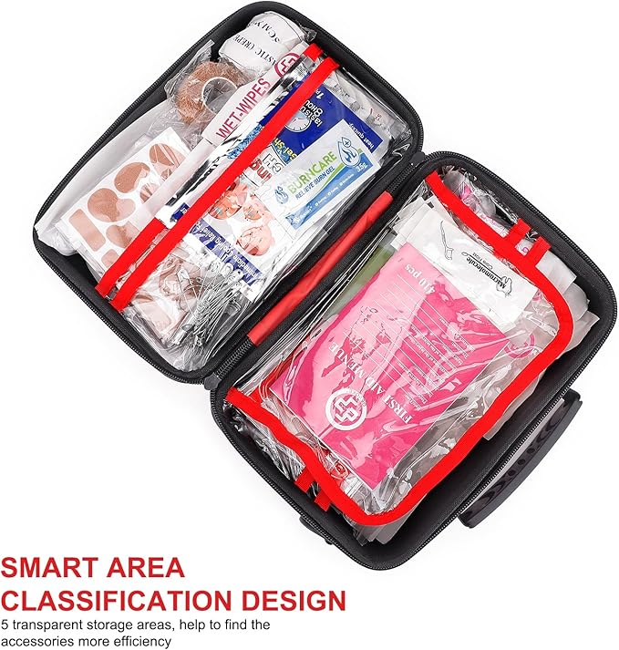 Gevoke 410 Piece Waterproof Hard Shell First Aid Kit - Image 5