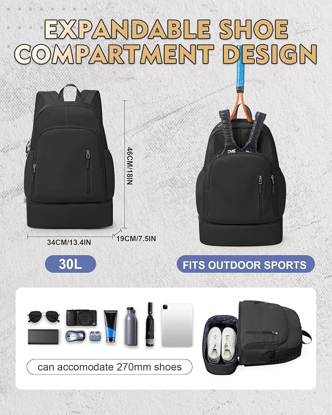 Gym Backpack for Women Men, Cheer bag, Lightweight Gym Bag - Image 4