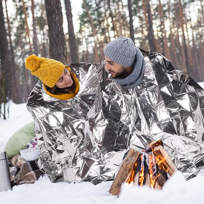 Kanayu 150 Pack 3 Size Safe Emergency Blankets Thermal Survival Space Blanket - Image 7
