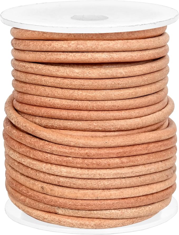 GENIQUE Real/Genuine Round Leather String Cord - Image 2