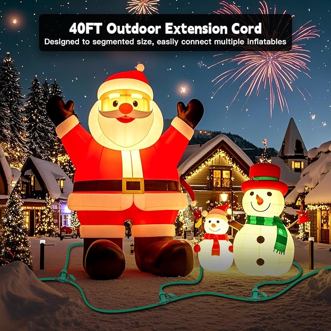 40FT Outdoor Extension Extension Cord - Image 7