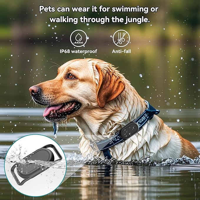 DDJ Dog Collar Holder for Samsung Smart Tag 2, Dog GPS Tracker Waterproof - Image 2