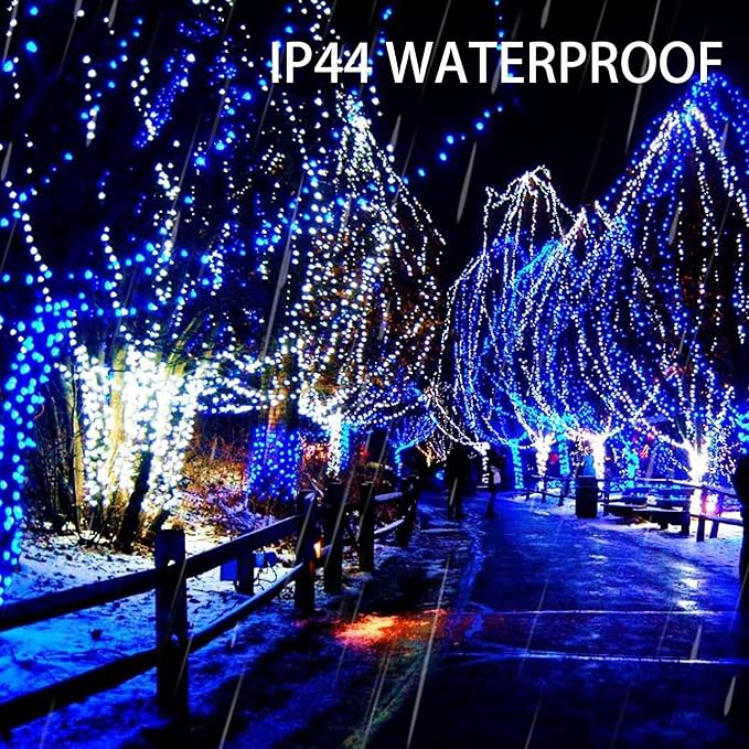 Dazzle Bright 300 LED Christmas String Lights, 100 FT Connectable Waterproof - Image 4