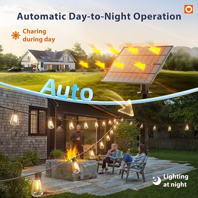 addlon 150FT Solar String Lights Outdoor - Image 3