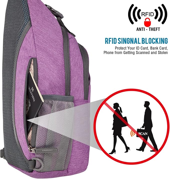 G4Free Sling Chest Bag RFID Crossbody Backpack Shoulder Bag - Image 2