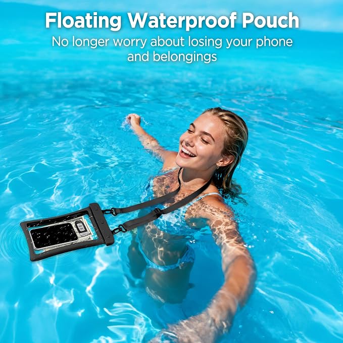 CACOE [Floatable Floating Universal IPX8 Waterproof Phone case 2 Pack-Up to - Image 2